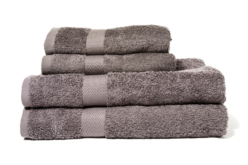 Queen Anne Frotté Handduk - 70x50cm Mörkgrå - Textil & mattor - Badrumstextilier - Handduk