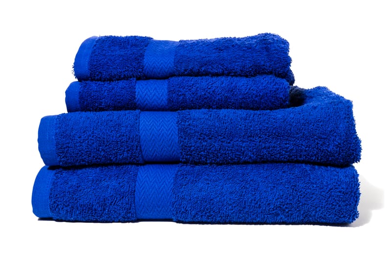 Queen Anne Frotté Handduk - 70x50cm Royalblå - Textil & mattor - Badrumstextilier - Handduk