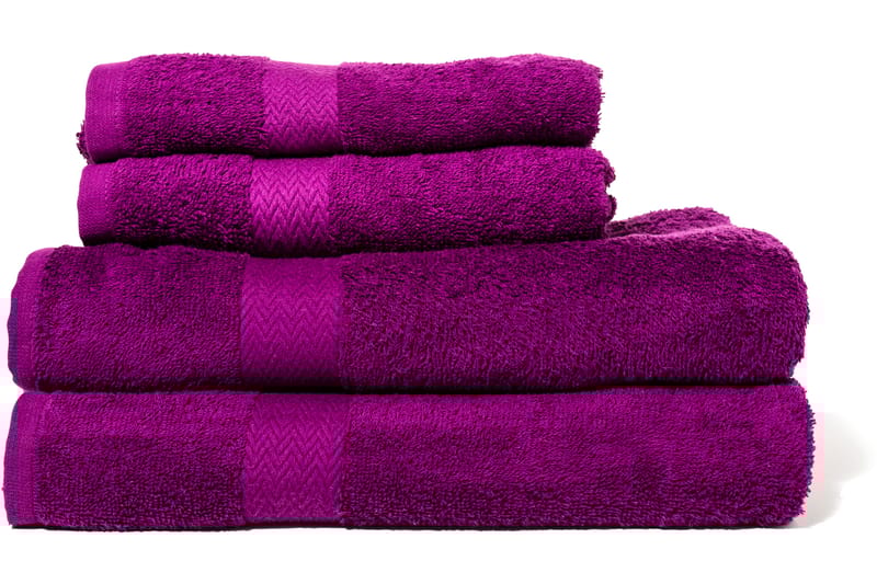 Queen Anne Frottéset - 2st 70x50cm och 2st 150x90cm Lila - Textil & mattor - Badrumstextilier - Handduk