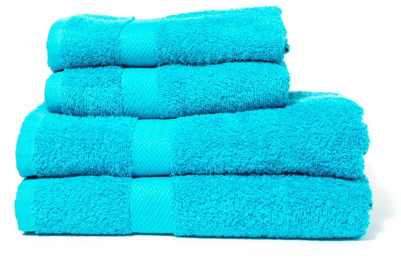 Queen Anne Frottéset - 2st 70x50cm och 2st 150x90cm Turkos - Textil & mattor - Badrumstextilier - Handduk
