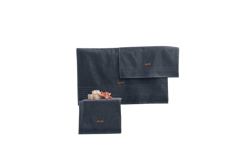 Handduksset (3 delar) Loraford Antracit - Antracit - Textil & mattor - Badrumstextilier - Handduk