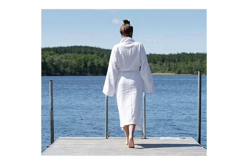 Badrock 360 g, Unisex Vit - Textil & mattor - Badrumstextilier - Morgonrock & badrock