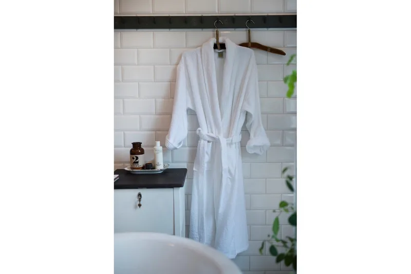 Badrock 360 g, Unisex Vit - Textil & mattor - Badrumstextilier - Morgonrock & badrock