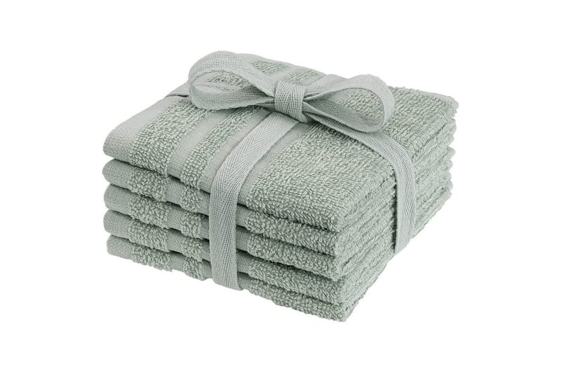 Tvättlappar Basic 25 x 25 cm Grön - Grön - Textil & mattor - Badrumstextilier - Handduk