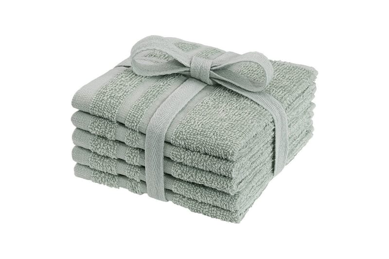 Tvättlappar Basic 25 x 25 cm - Grön - Textil & mattor - Badrumstextilier - Handduk