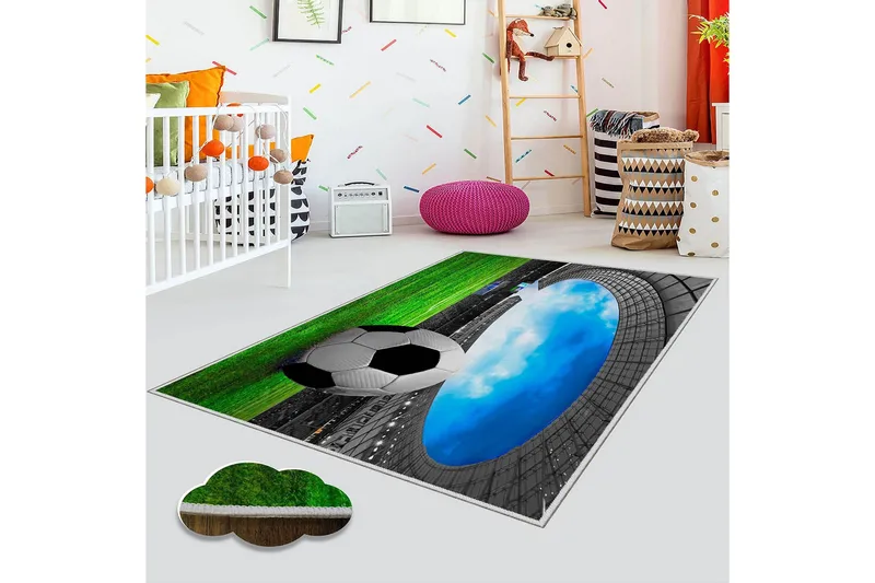 Homefesto Matta 100x200 cm - Multifärgad - Textil & mattor - Mattor - Modern matta - Viskosmatta & konstsilkesmatta