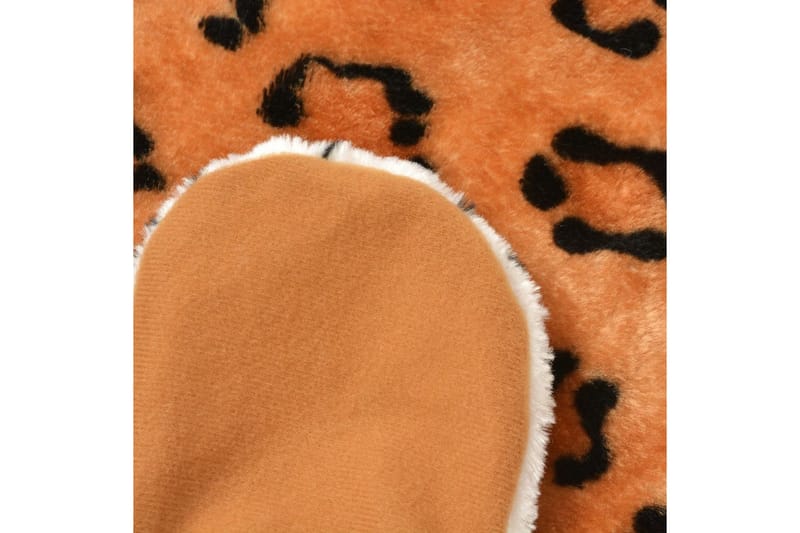 Leopardmatta plysch 139 cm brun - Brun - Textil & mattor - Barntextilier - Barnmatta & lekmatta