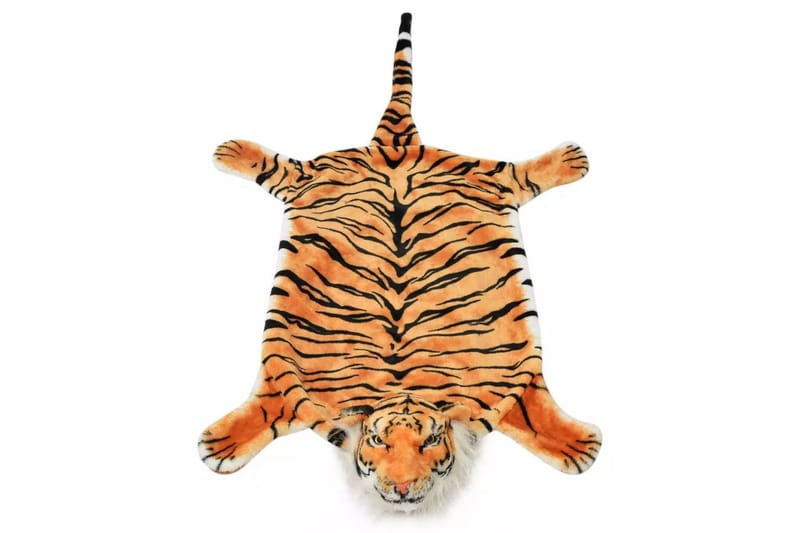 Tigermatta plysch 144 cm brun - Brun - Textil & mattor - Barntextilier - Barnmatta & lekmatta
