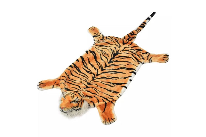 Tigermatta plysch 144 cm brun - Brun - Textil & mattor - Barntextilier - Barnmatta & lekmatta