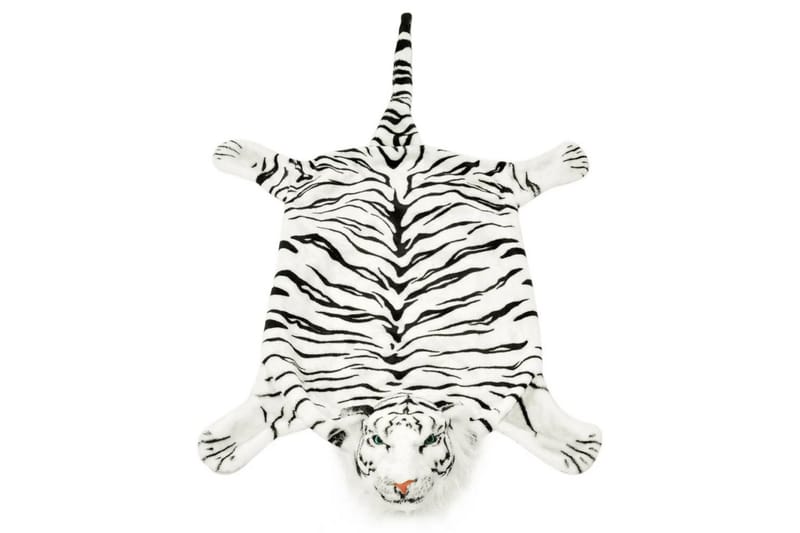 Tigermatta plysch 144 cm vit - Vit - Textil & mattor - Barntextilier - Barnmatta & lekmatta