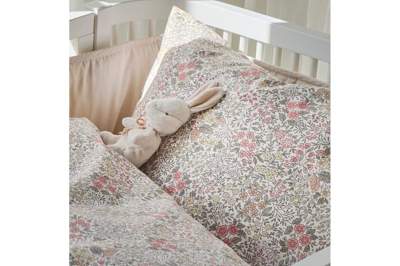 Påslakanset till Spjälsäng 2-Dels Floret Sand - Brun - Textil & mattor - Sängkläder - Täcke