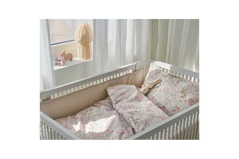 Påslakanset till Spjälsäng 2-Dels Floret Sand - Brun - Textil & mattor - Barntextilier - Barnsängkläder - Bäddset barn