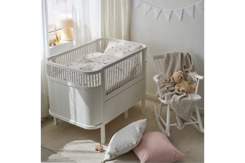 Påslakanset till Spjälsäng 2-Dels Hjärtrud - beige - Textil & mattor - Sängkläder - Bäddset & påslakanset - Påslakanset enkelsäng