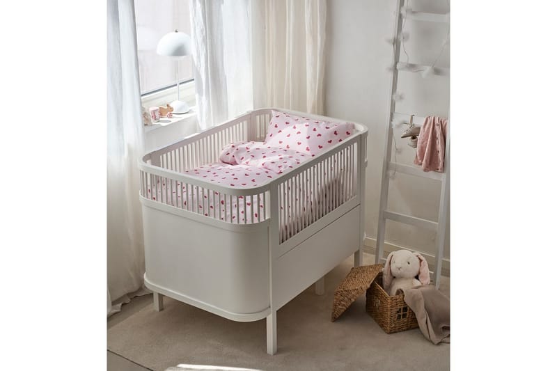 Påslakanset till Spjälsäng 2-Dels Hjärtrud - Rosa - Textil & mattor - Barntextilier - Barnsängkläder - Bäddset barn