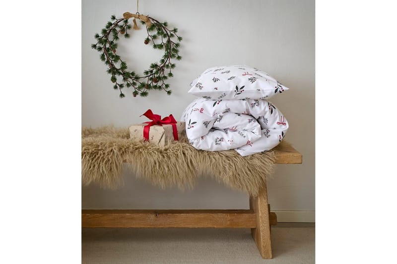Påslakanset till Spjälsäng 2-Dels Julkvisten Röd - Röd - Textil & mattor - Sängkläder - Täcke