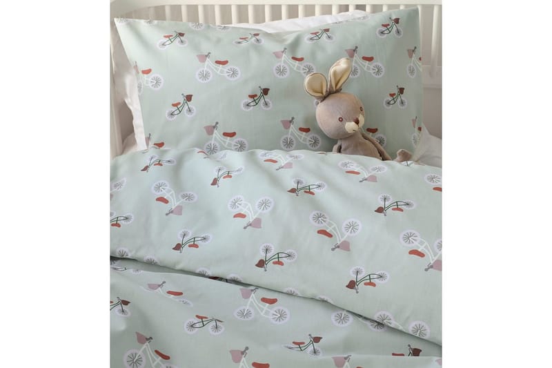 Påslakanset till Spjälsäng 2-Dels Plingeling Grön - Grön - Textil & mattor - Sängkläder - Täcke