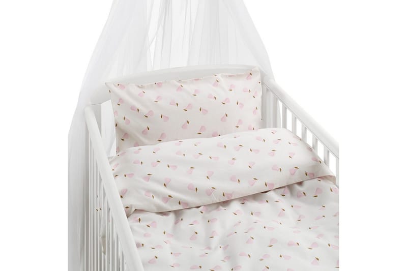Påslakanset till Spjälsäng 2-Dels Päron Rosa - Rosa - Textil & mattor - Sängkläder - Täcke