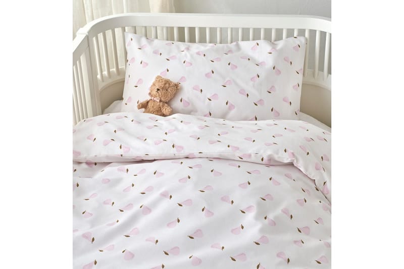 Påslakanset till Spjälsäng 2-Dels Päron Rosa - Rosa - Textil & mattor - Barntextilier - Barnsängkläder - Bäddset barn