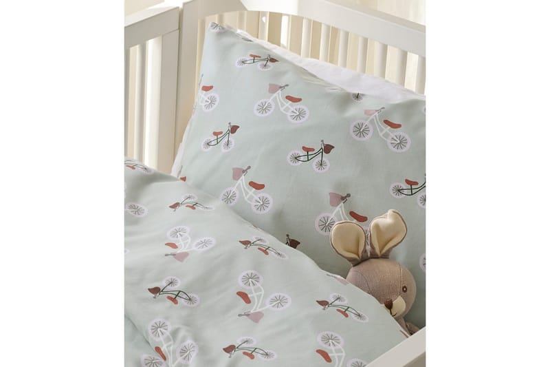 Påslakanset till Spjälsäng 2-Dels Plingeling Grön - Grön - Textil & mattor - Sängkläder - Täcke