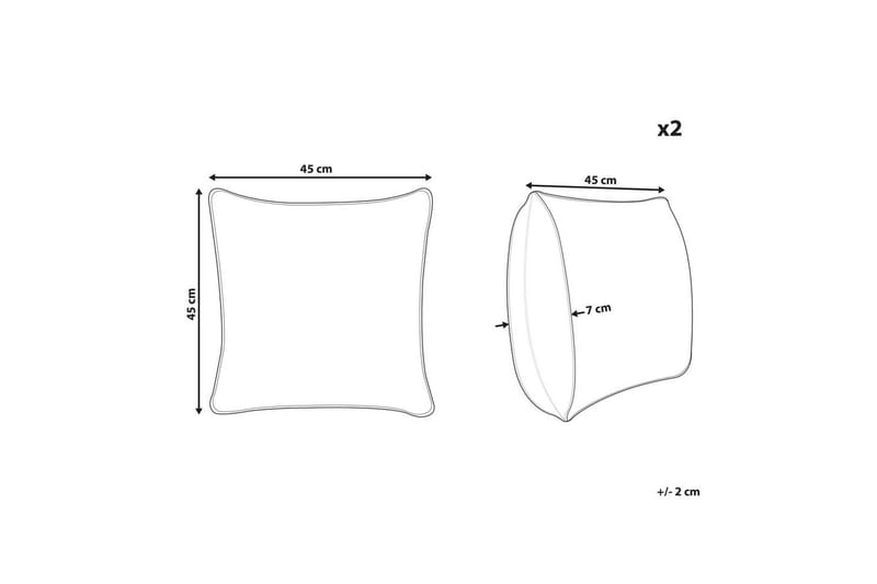Prydnadskuddar Aconitum set om 2 - Textil & mattor - Barntextilier - Barnsängkläder - Barnkuddar