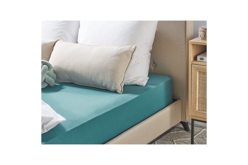 Dra-på-lakan Hofuf Turkos, 140x200 cm - Turkos, 140x200 cm - Textil & mattor - Sängkläder - Lakan - Dra på lakan