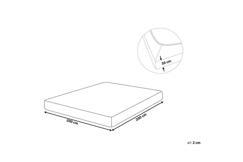 Dra-på-lakan Janbu Ljusgrå, 200x200 cm - Ljusgrå, 200x200 cm - Textil & mattor - Sängkläder - Lakan - Dra på lakan