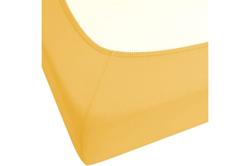 Dra-på-lakan Janbu Senapsgul, 200x200 cm - Senapsgul, 200x200 cm - Textil & mattor - Barntextilier - Barnsängkläder - Spjälsäng sängkläder - Lakan spjälsäng