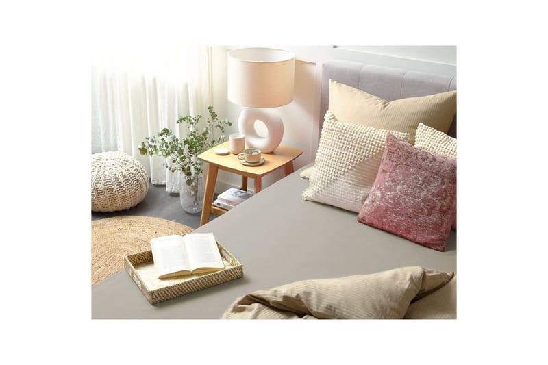 Dra-på-lakan Janbu Taupe, 200x200 cm - Taupe, 200x200 cm - Textil & mattor - Sängkläder - Lakan - Dra på lakan