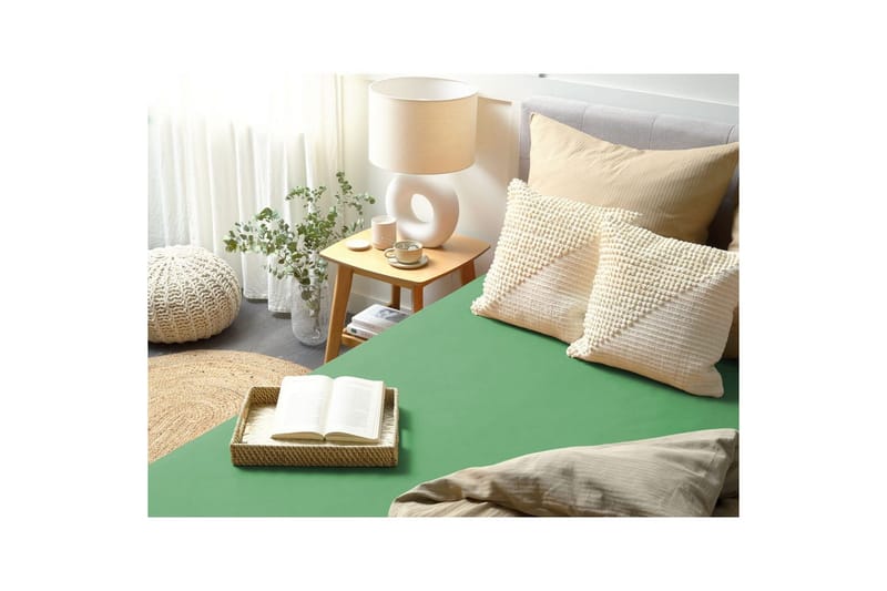 Dra-på-lakan Janbu Grön, 200x200 cm - Grön, 200x200 cm - Textil & mattor - Sängkläder - Lakan - Dra på lakan