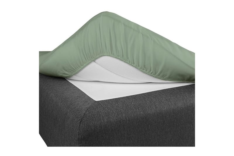 Dra-på-lakan Borganäs of Sweden - 160 x 200 cm, Grön - Textil & mattor - Barntextilier - Barnsängkläder - Spjälsäng sängkläder - Lakan spjälsäng