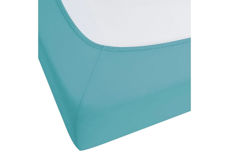 Dra-på-lakan Hofuf Turkos, 140x200 cm - Turkos, 140x200 cm - Textil & mattor - Sängkläder - Lakan - Dra på lakan