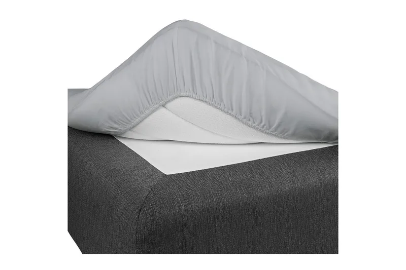 Dra-på-lakan Borganäs of Sweden - 60 x 120 cm, Ljusgrå - Textil & mattor - Barntextilier - Barnsängkläder - Spjälsäng sängkläder - Lakan spjälsäng