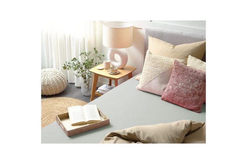 Dra-på-lakan Janbu Ljusgrön, 200x200 cm - Ljusgrön, 200x200 cm - Textil & mattor - Sängkläder - Lakan - Dra på lakan