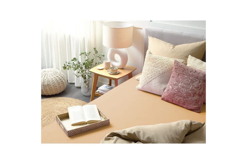 Dra-på-lakan Janbu Sandbeige, 200x200 cm - Sandbeige, 200x200 cm - Textil & mattor - Sängkläder - Lakan - Dra på lakan