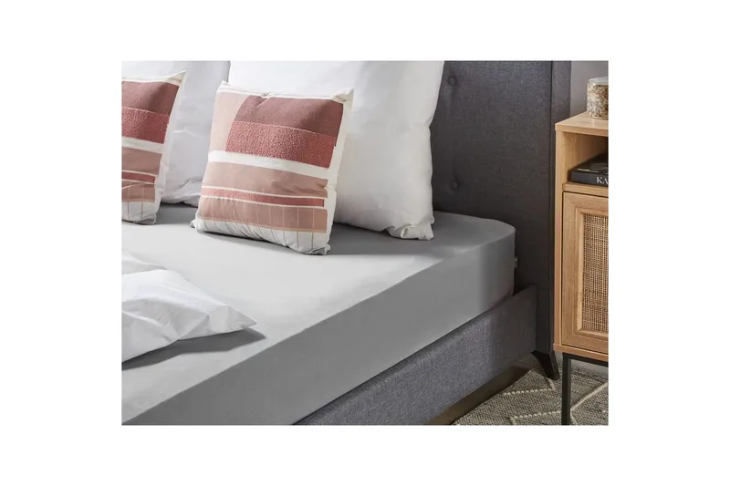 Dra-på-lakan Hofuf Grå, 140x200 cm - Grå, 140x200 cm - Textil & mattor - Sängkläder - Lakan - Dra på lakan