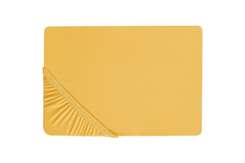 Dra-på-lakan Janbu Senapsgul, 180x200 cm, Senapsgul, 180x200 cm