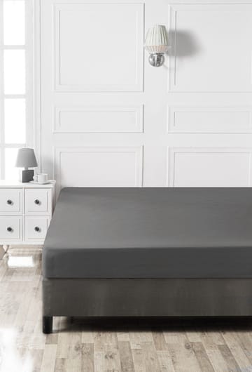 Mangi Dra-på-lakan 140x190cm - Antracit - Textil & mattor - Barntextilier - Barnsängkläder - Spjälsäng sängkläder - Lakan spjälsäng