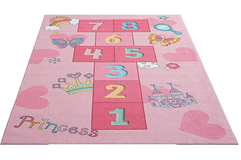 Play Barnmatta 120x160 cm - Rosa - Textil & mattor - Barntextilier - Barnmatta & lekmatta
