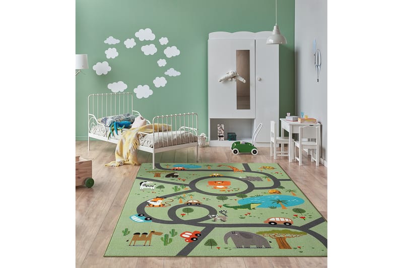 Play Barnmatta 140x200 cm - Grön - Textil & mattor - Barntextilier - Barnmatta & lekmatta