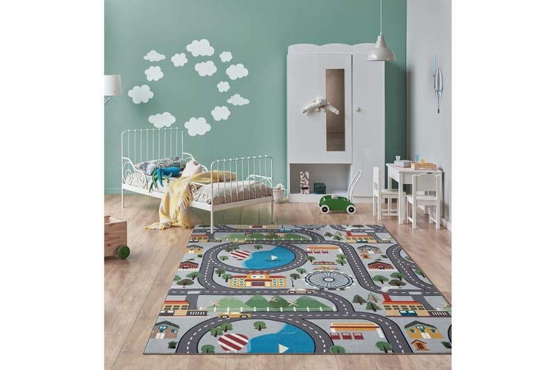 Play Barnmatta 160x230 cm - Grå - Textil & mattor - Barntextilier - Barnmatta & lekmatta