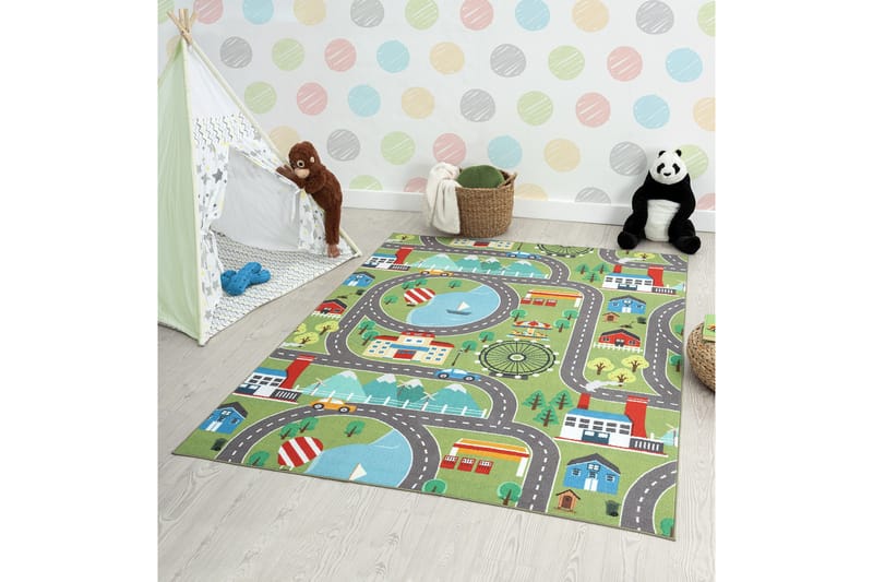 Play Barnmatta 160x230 cm - Grön - Textil & mattor - Barntextilier - Barnmatta & lekmatta