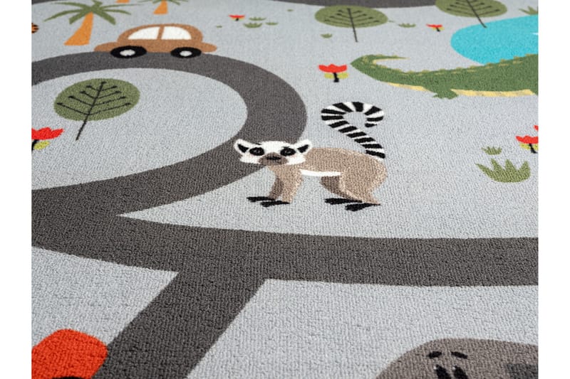 Play Barnmatta Rund 120 cm - Grå - Textil & mattor - Barntextilier - Barnmatta & lekmatta