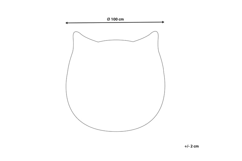 Kitty Barnmatta Rund 100 cm - Vit - Textil & mattor - Barntextilier - Barnmatta & lekmatta