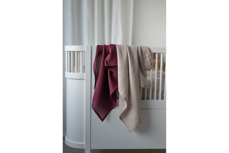 Muslinwrap 2-Pack - Sand/Plommon (70 x 70 cm) - Textil & mattor - Barntextilier