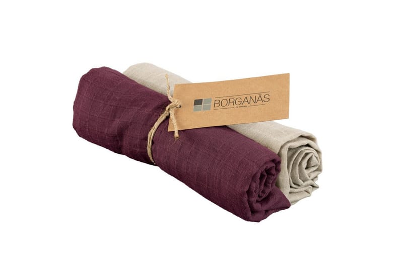 Muslinwrap 2-Pack - Sand/Plommon (70 x 70 cm) - Textil & mattor - Barntextilier