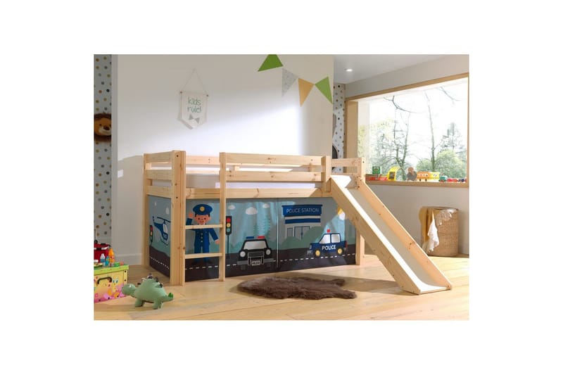 Pino Barngardiner 140 cm - Blå - Textil & mattor - Barntextilier - Barngardin