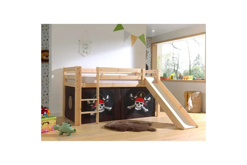 Pino Barngardiner 140 cm - Brun - Textil & mattor - Barntextilier - Barngardin