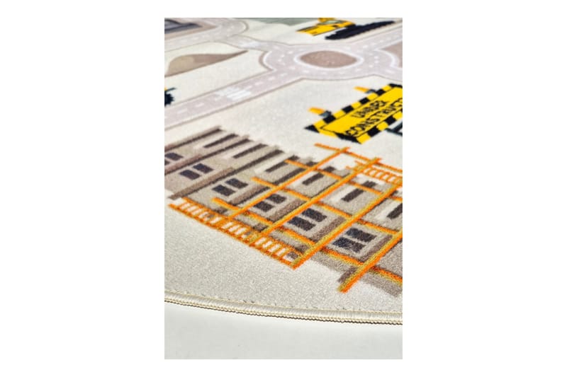 Rajender Barnmatta 120x120 cm Rund - Linne - Textil & mattor - Barntextilier - Barnmatta & lekmatta