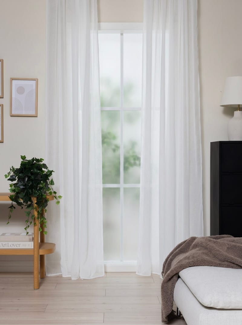 Gardin Felicia 140x240 cm - Crèmevit - Textil & mattor - Gardiner - Gardinlängder