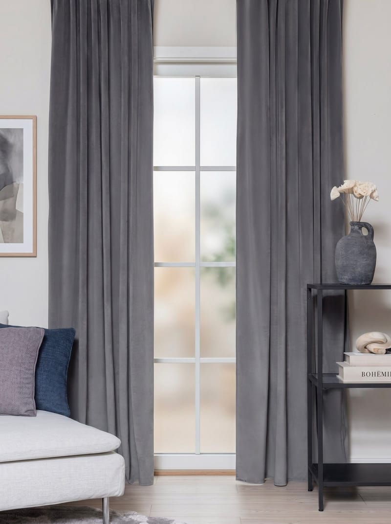Gardin Saga 140x240 cm - Grey - Textil & mattor - Gardiner - Gardinlängder